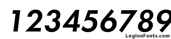 Futurademic italic Font, Number Fonts