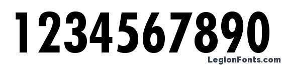 FuturaStd CondensedBold Font, Number Fonts