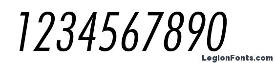 FuturaStd CondensedLightObl Font, Number Fonts
