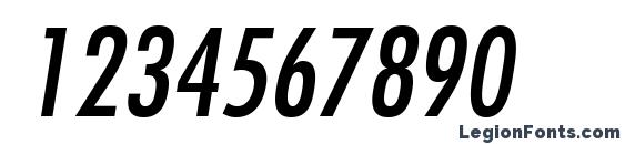 FuturaStd CondensedOblique Font, Number Fonts