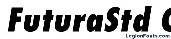 FuturaStd CondExtraBoldObl font, free FuturaStd CondExtraBoldObl font, preview FuturaStd CondExtraBoldObl font