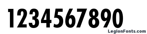 FuturaTEEBolCon Font, Number Fonts