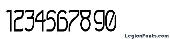 Futurex Narrow Font, Number Fonts