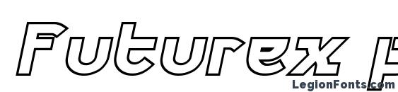Futurex phat outline italic Font