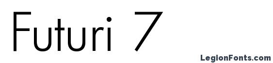 шрифт Futuri 7, бесплатный шрифт Futuri 7, предварительный просмотр шрифта Futuri 7