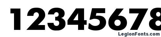 Futuris Bold110b Font, Number Fonts