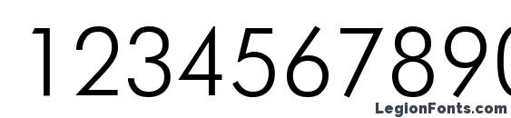 Futuris regular Font, Number Fonts