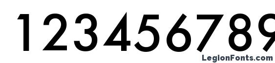 FuturisCTT Normal Font, Number Fonts