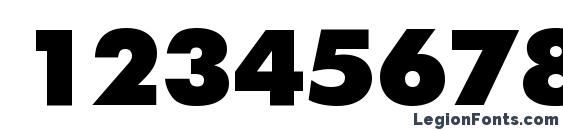 FuturisExtra Bold Cyrillic Font, Number Fonts