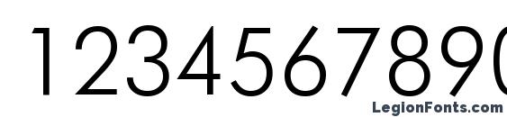 FuturisLightCTT Normal Font, Number Fonts