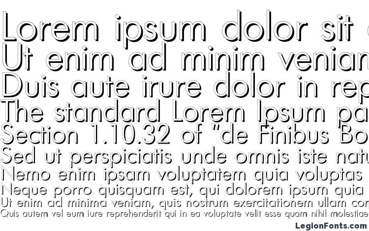 specimens FuturisShadowC font, sample FuturisShadowC font, an example of writing FuturisShadowC font, review FuturisShadowC font, preview FuturisShadowC font, FuturisShadowC font