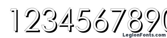 FuturisShadowCTT Font, Number Fonts