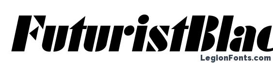 FuturistBlack Italic font, free FuturistBlack Italic font, preview FuturistBlack Italic font