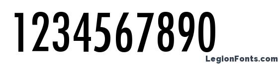 FuturistCondensed Regular Font, Number Fonts