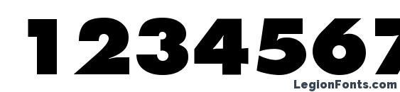 FuturistExtrabold Regular Font, Number Fonts