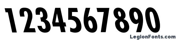FuturistLeftyCondensed Bold Font, Number Fonts