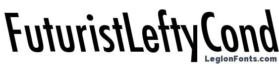 FuturistLeftyCondensed Regular Font, All Fonts