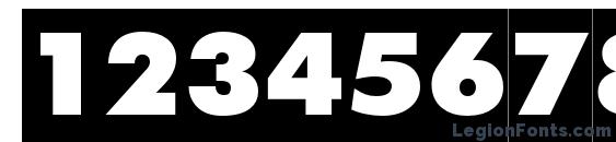 Futurisxcameoctt regular Font, Number Fonts