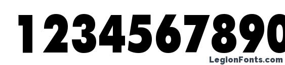 FuturisXCondC Bold Font, Number Fonts