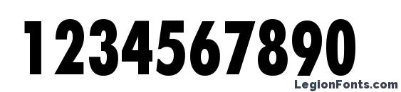 Futurisxcondctt regular Font, Number Fonts