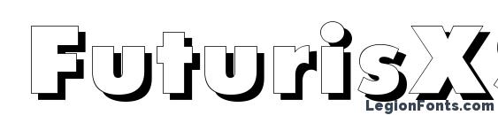 FuturisXShadowCTT font, free FuturisXShadowCTT font, preview FuturisXShadowCTT font