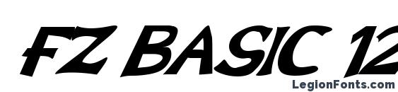FZ BASIC 12 ITALIC font, free FZ BASIC 12 ITALIC font, preview FZ BASIC 12 ITALIC font