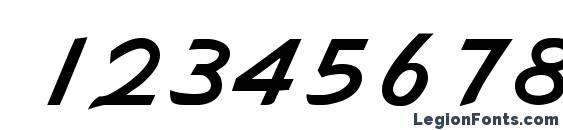 G731 Script Regular Font, Number Fonts