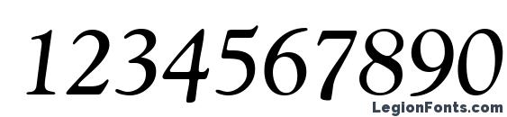 G790 Roman Italic Font, Number Fonts