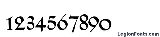 Gabel Font, Number Fonts