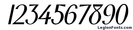 Gabriel bolditalic Font, Number Fonts