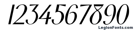 Gabriel italic Font, Number Fonts