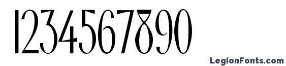 Шрифт Gabrielcondensed, Шрифты для цифр и чисел