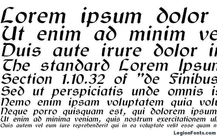 образцы шрифта Gaelic Italic, образец шрифта Gaelic Italic, пример написания шрифта Gaelic Italic, просмотр шрифта Gaelic Italic, предосмотр шрифта Gaelic Italic, шрифт Gaelic Italic