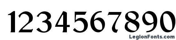 Gaelic Regular Font, Number Fonts