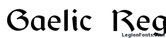 Gaelic Regular font, free Gaelic Regular font, preview Gaelic Regular font