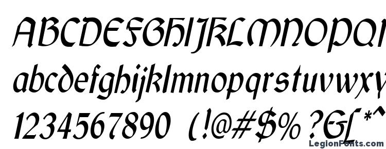 glyphs GaelicCondensed Italic font, сharacters GaelicCondensed Italic font, symbols GaelicCondensed Italic font, character map GaelicCondensed Italic font, preview GaelicCondensed Italic font, abc GaelicCondensed Italic font, GaelicCondensed Italic font