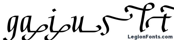 Gaius LT Bold End Font, Calligraphy Fonts
