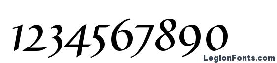 Gaius LT Bold Swash End Font, Number Fonts