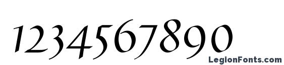 Gaius LT Regular Ligatures Font, Number Fonts