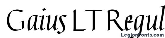Gaius LT Regular Straight font, free Gaius LT Regular Straight font, preview Gaius LT Regular Straight font