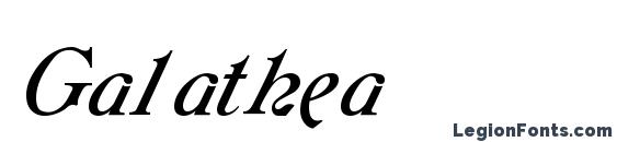 Galathea font, free Galathea font, preview Galathea font