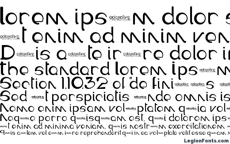 specimens Galaxative font, sample Galaxative font, an example of writing Galaxative font, review Galaxative font, preview Galaxative font, Galaxative font