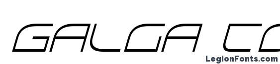 Galga Condensed Italic Font