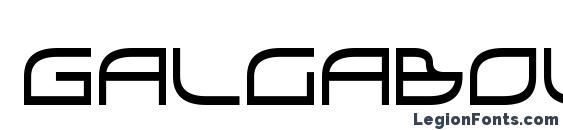 GalgaBold Condensed Font
