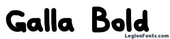 Galla Bold font, free Galla Bold font, preview Galla Bold font