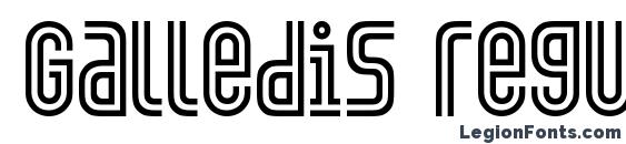 шрифт Galledis regular, бесплатный шрифт Galledis regular, предварительный просмотр шрифта Galledis regular