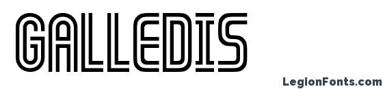 шрифт GALLEDIS, бесплатный шрифт GALLEDIS, предварительный просмотр шрифта GALLEDIS