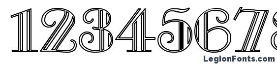 Galleria ho Font, Number Fonts