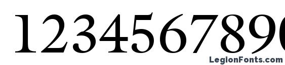 Galliard BT Font, Number Fonts