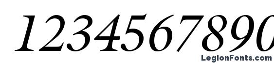 GalliardStd Italic Font, Number Fonts